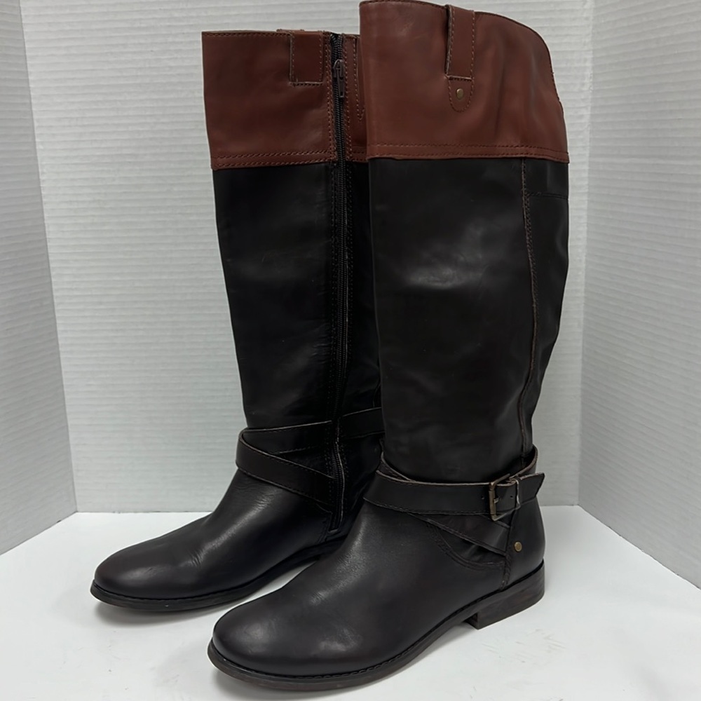 Marc Fisher Two Tone Brown/Tan Women’s Knee High Boots Size 10